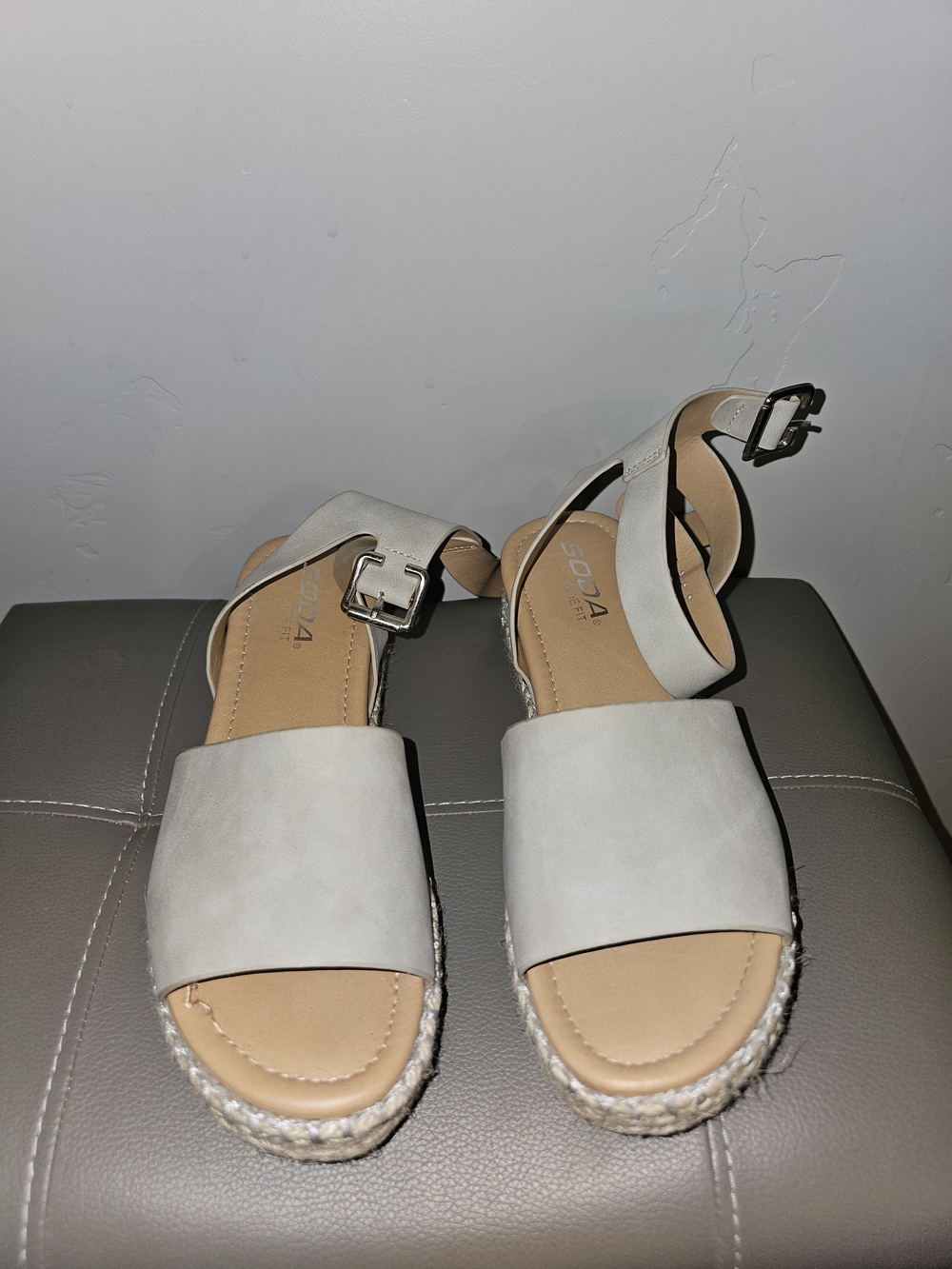 Soda Cream Wedge Espadrille Sandals